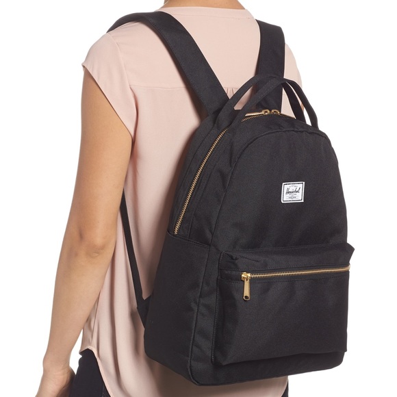 Herschel Supply Company Handbags - Herschel Supply Black w/ Gold Hardware Backpack